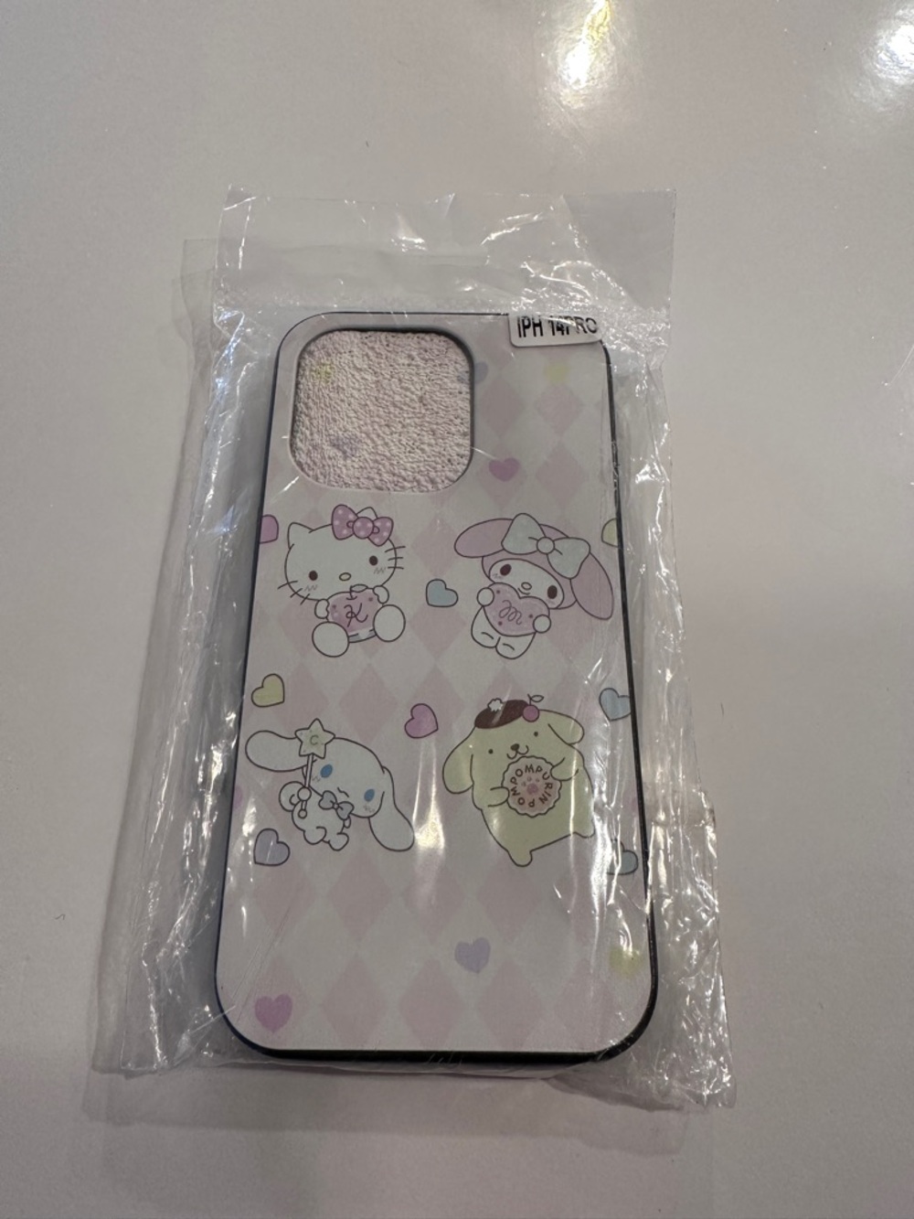 Sanrio Hello Kitty & Friends Pastel Pink Apple iPhone 14Pro Case